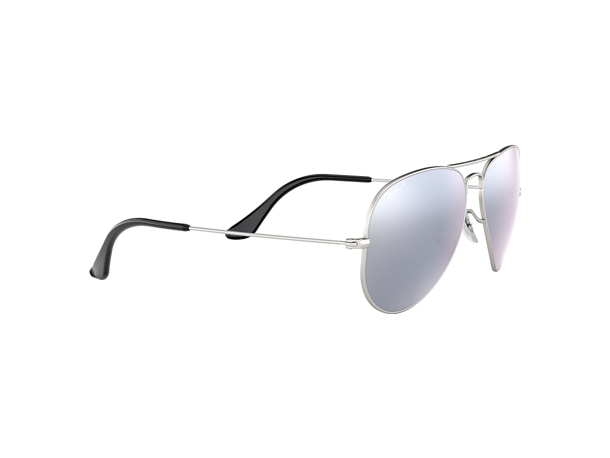 AVIATOR MIRROR Sunglasses in Silver and Grey - RB3025