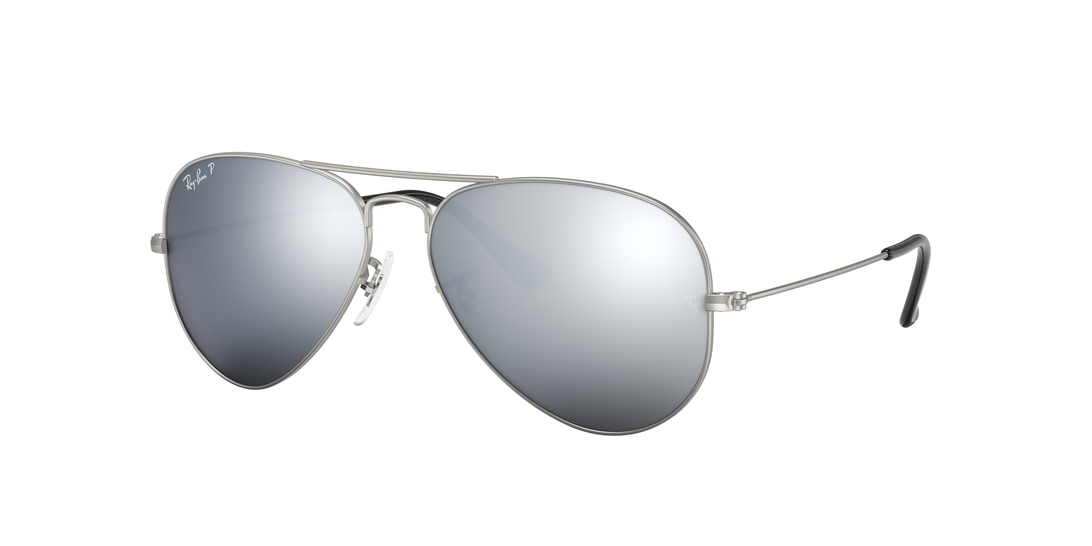 chicken Inconsistent Mention Aviator Mirror Sunglasses in Silver and Silver | Ray-Ban®