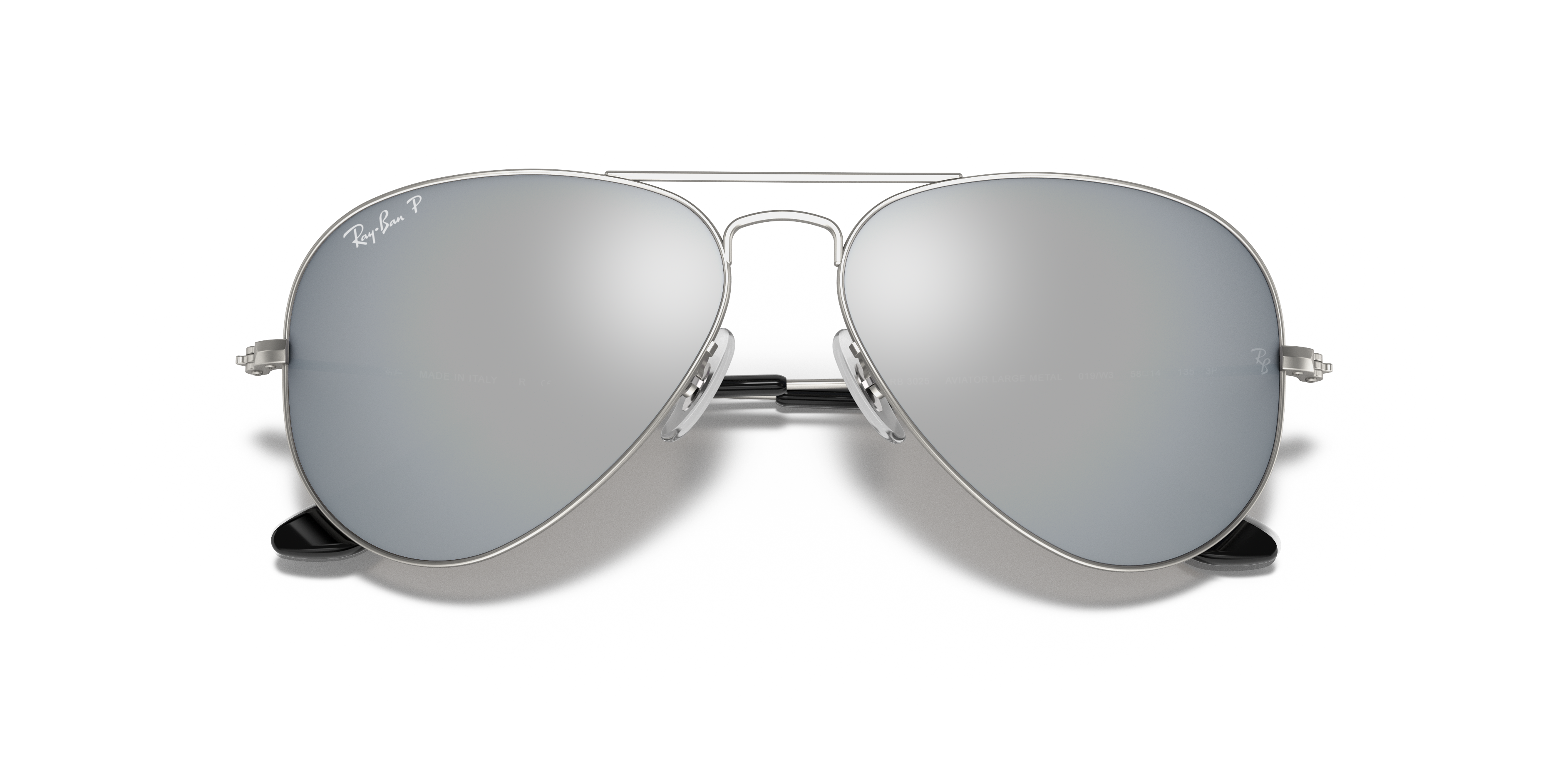 ray ban chrome mirror aviators