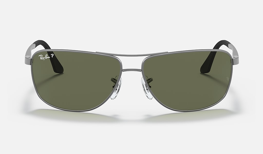 Ruim perspectief lint Rb3506 Sunglasses in Gunmetal and Green | Ray-Ban®