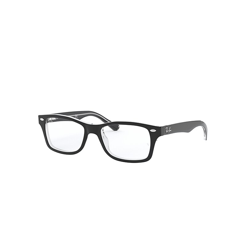 Ray-Ban Junior Rb1531 Optics Kids Eyeglasses Black Frame Clear Lenses 48-16