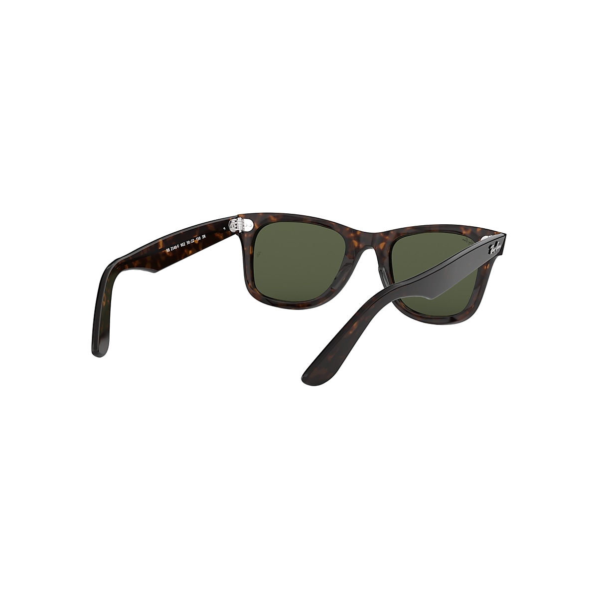 Ray-Ban Sunglasses Original Wayfarer Classic Tortoise Frame Green Lenses