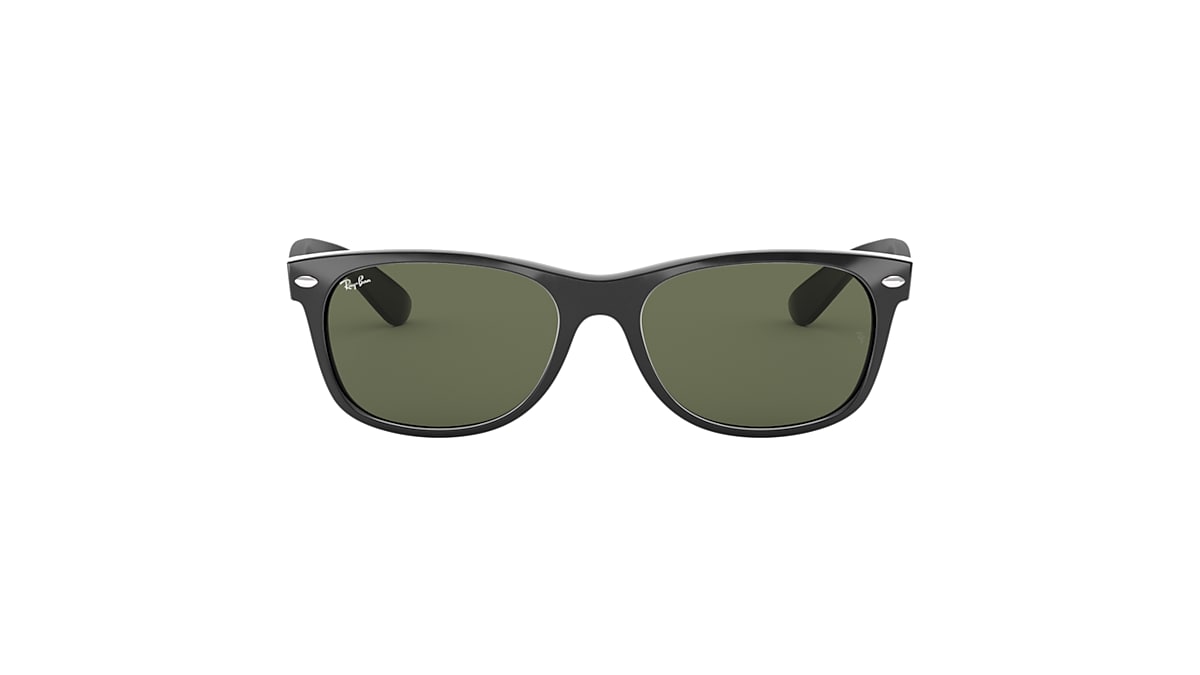 レイバン公式ストア】 Ray-Ban® NEW WAYFARER CLASSIC サングラス | ブラック X G-15 グリーン - RB2132F