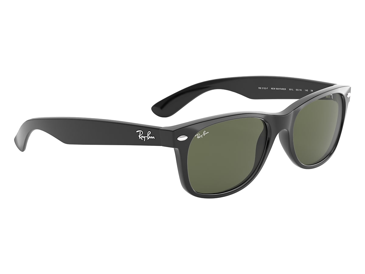 NEW WAYFARER CLASSIC Sunglasses in Black and Green - RB2132F | Ray