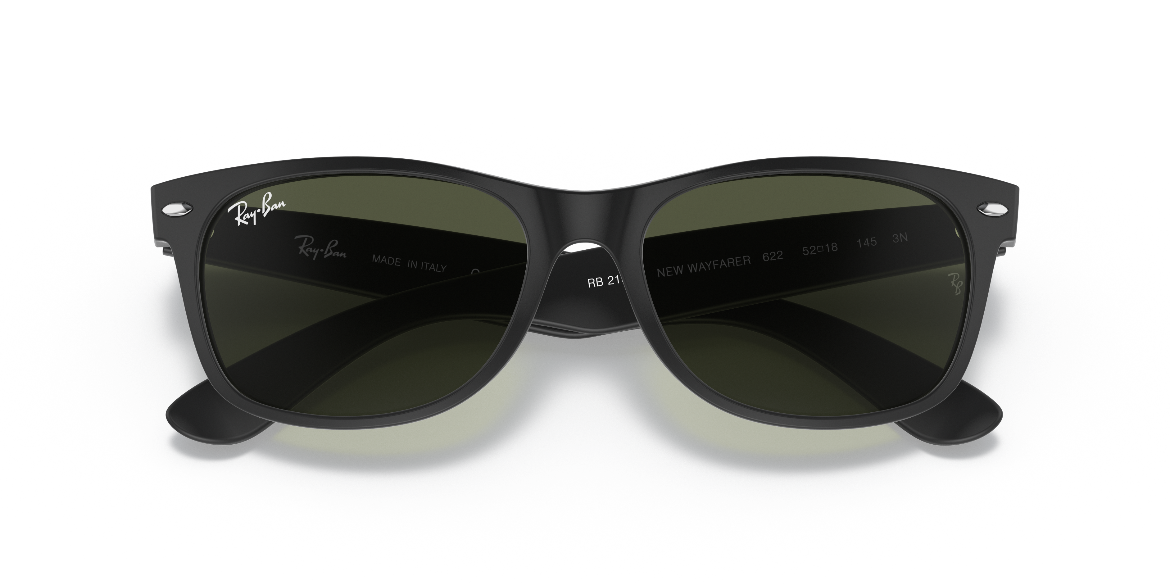 flat black ray bans