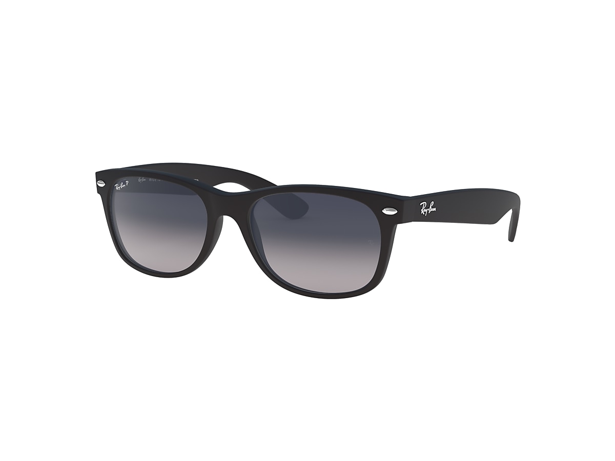 NEW WAYFARER MATTE Sunglasses in Black and Blue/Grey - RB2132F