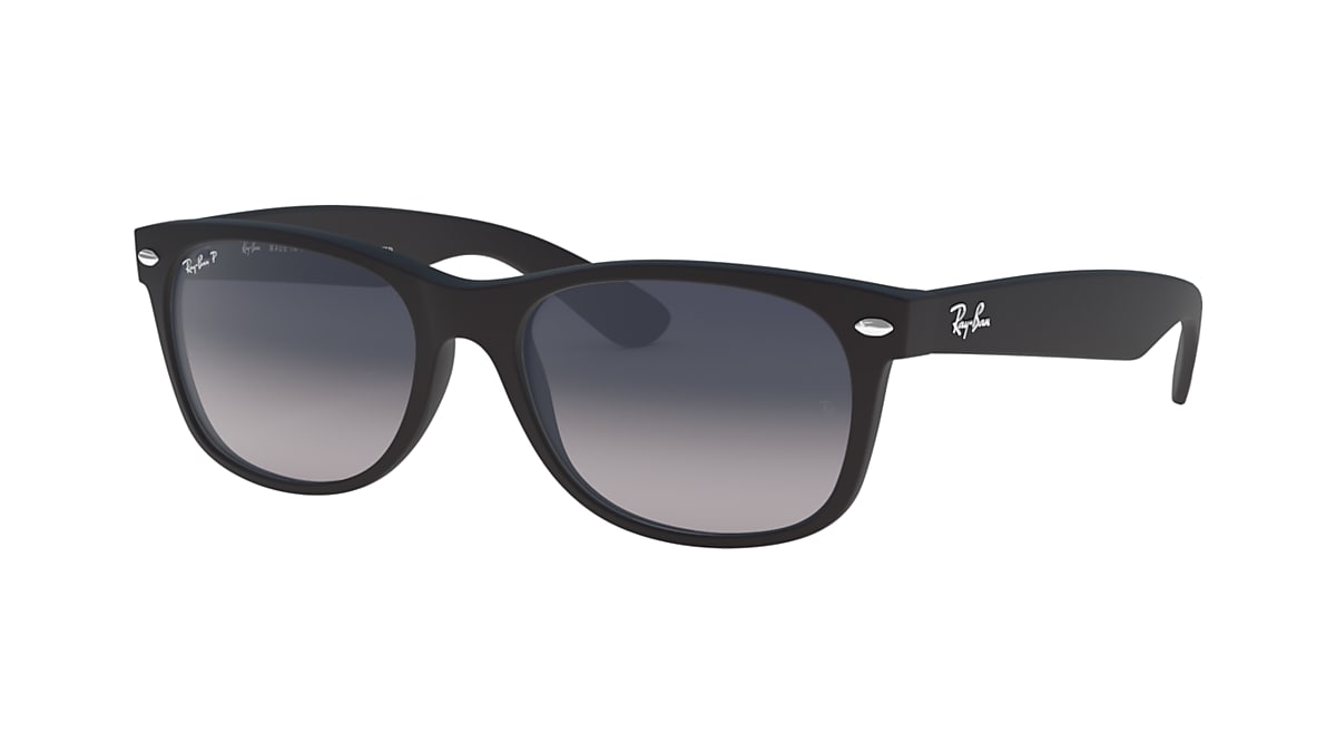 NEW WAYFARER MATTE Sunglasses in Black and Blue - RB2132F