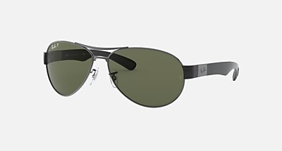 0RB3509 Polarized Sunglasses in Gunmetal and G-15 Green Polarized