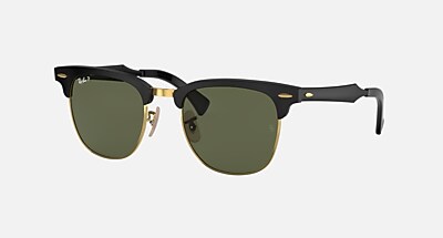 CLUBMASTER ALUMINUM Sunglasses in Gunmetal and Polarized Grey