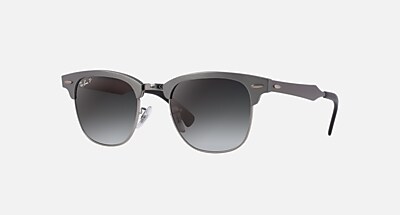 Ray-Ban RB 3507 138/M8 サングラス CLUBMASTER ALUMINUM Sunglasses in Gunmetal and Polarized Grey