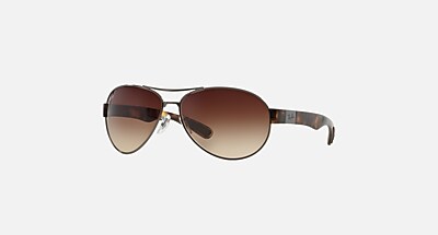 RB3509 Sunglasses in Arista Gold and Brown Gradient Dark Brown - RB3509 |  Ray-Ban®