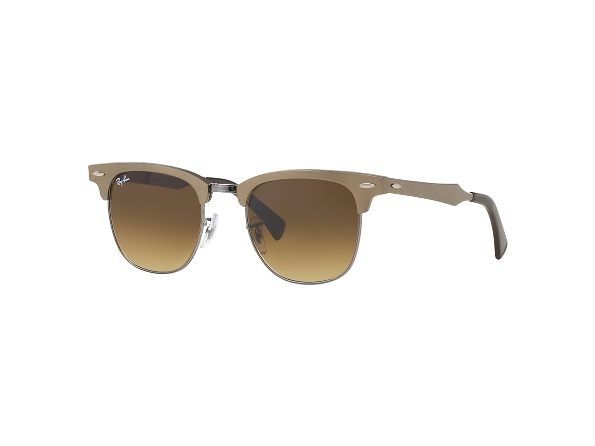 Clubmaster Aluminum Sunglasses in Bronze-Copper and Brown | Ray-Ban®