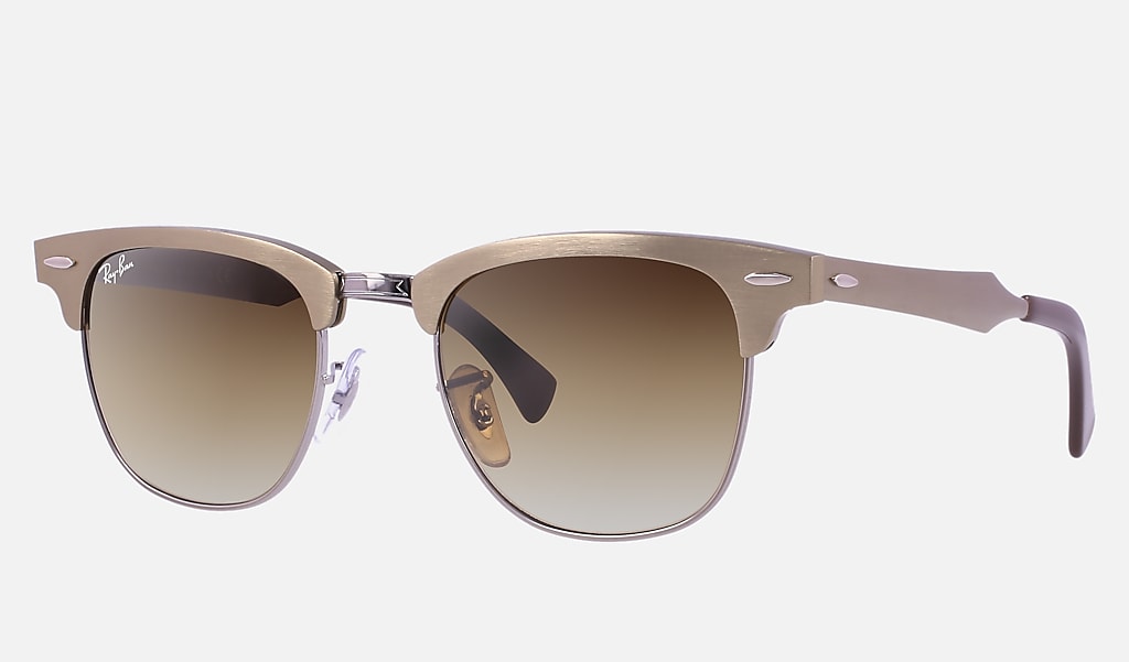 Clubmaster Aluminum Sunglasses in Bronze-Copper and Brown | Ray-Ban®
