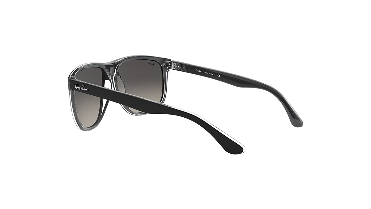 BOYFRIEND Sunglasses in Black On Transparent and Grey BOYFRIEND Sunglasses in Black On Transparent and Grey