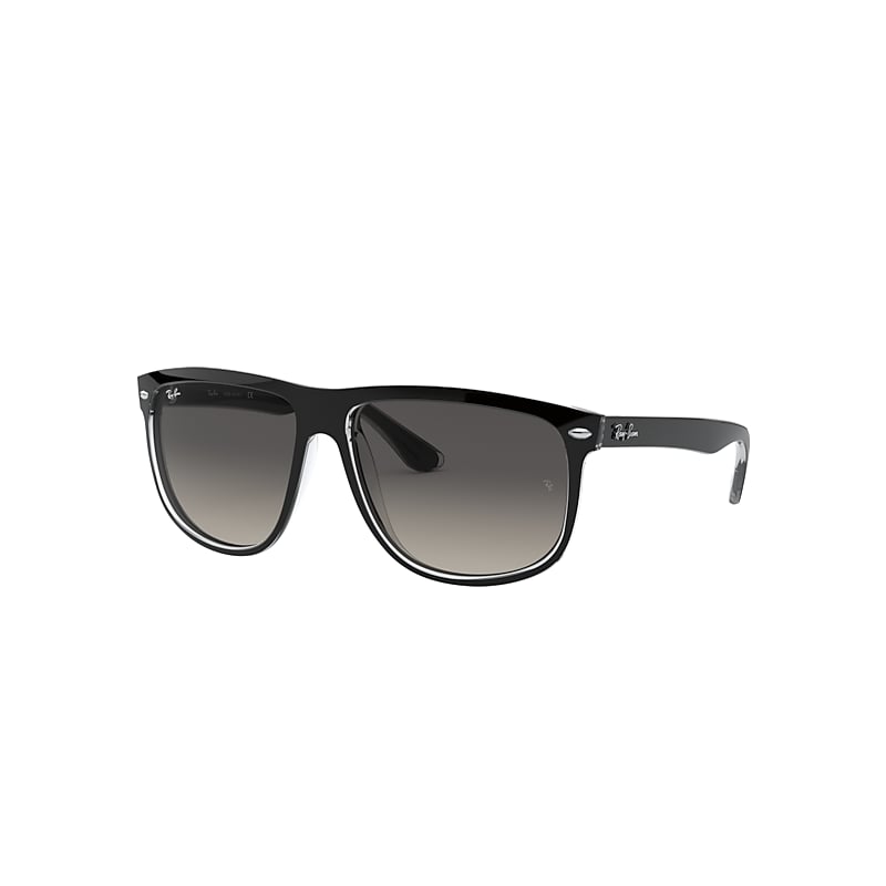 Ray-Ban Boyfriend Sunglasses Black Frame Grey Lenses 60-15
