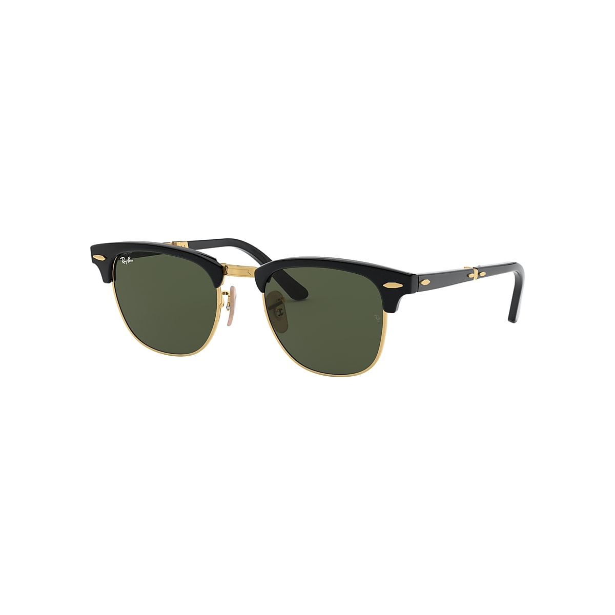 CLUBMASTER FOLDING Sunglasses in Black and Green - RB2176 | Ray
