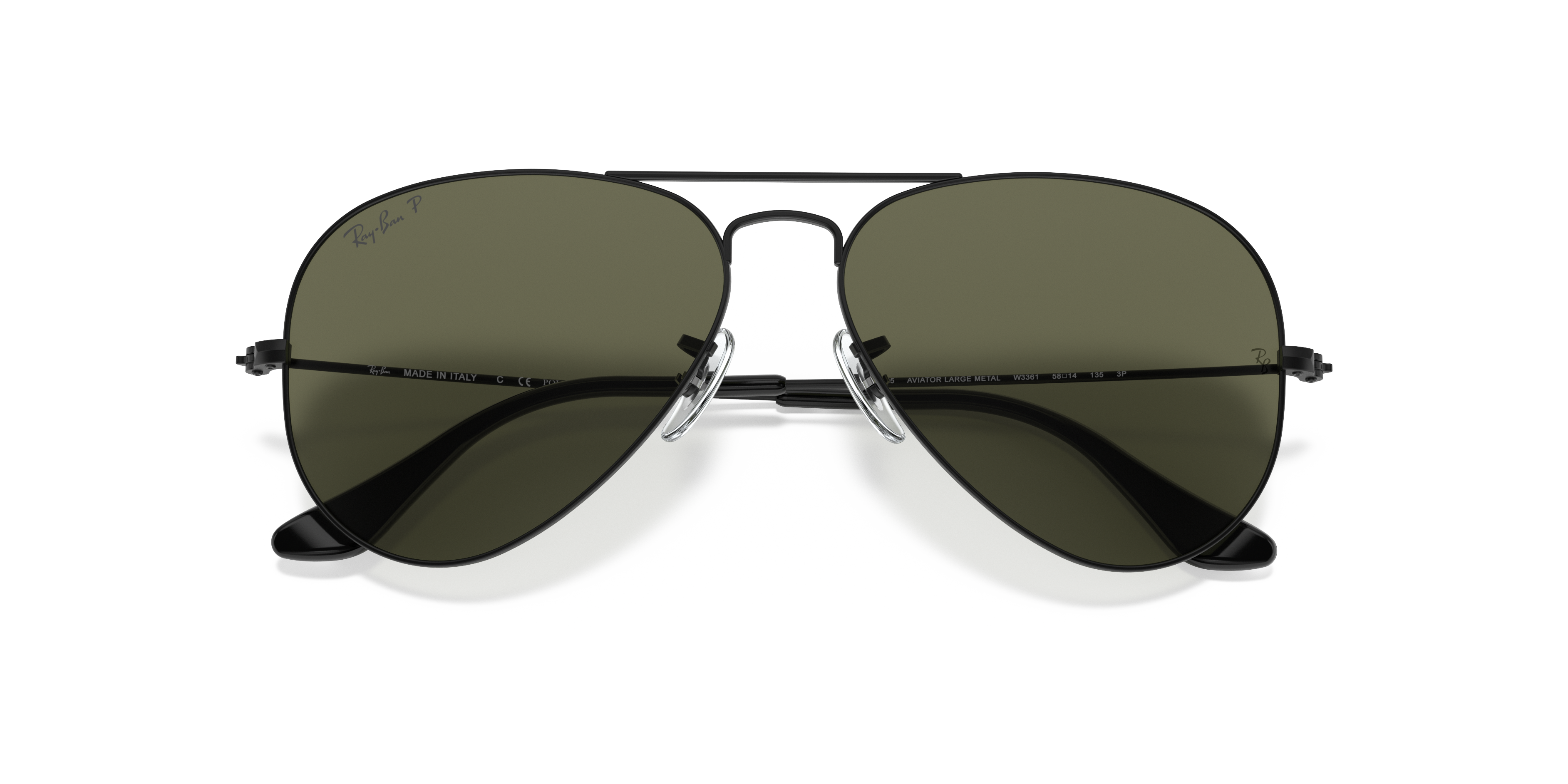 ray ban aviator dark black