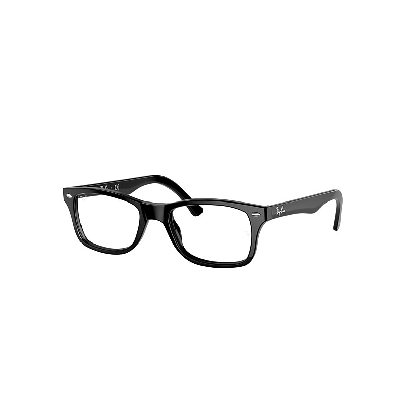 Ray-Ban Rb5228f Eyeglasses Black Frame Clear Lenses 53-17