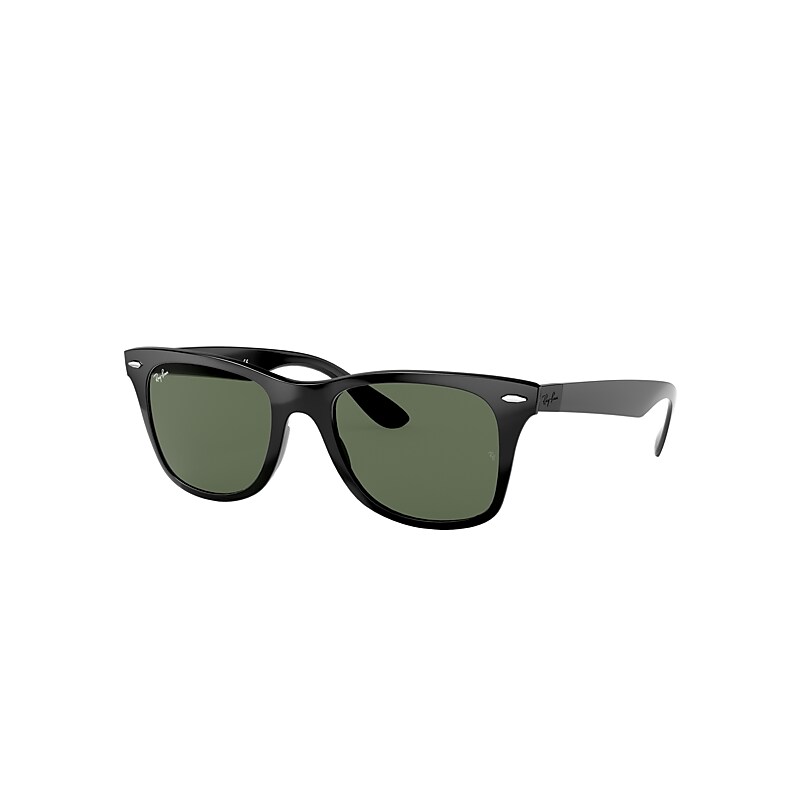 Ray-Ban Wayfarer Liteforce Sunglasses Black Frame Green Lenses 52-20