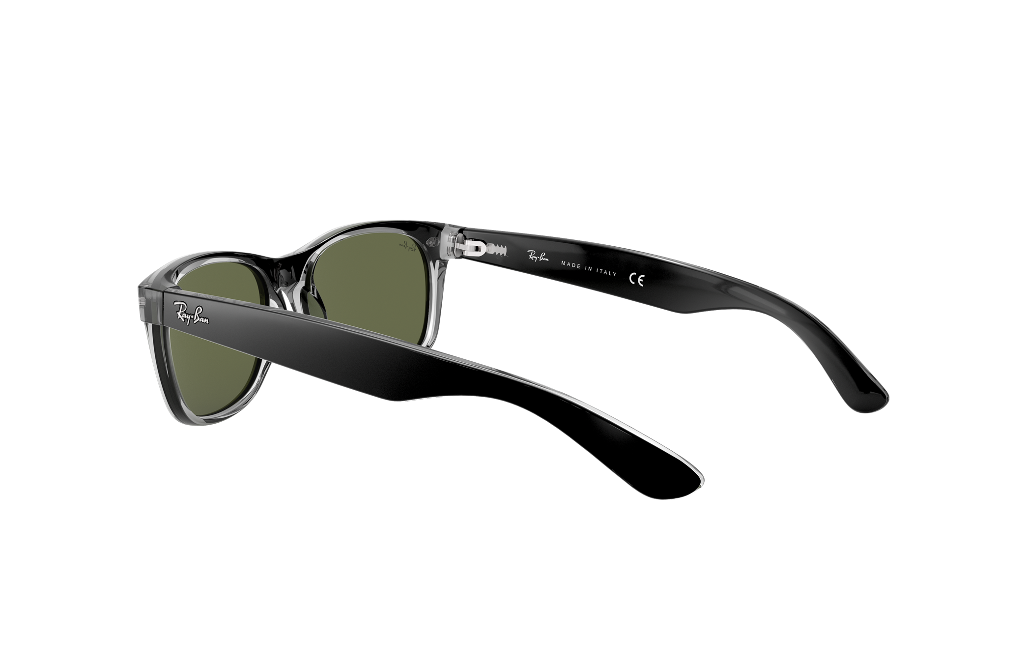 New Wayfarer Color Mix Sunglasses in Black and Green | Ray-Ban®