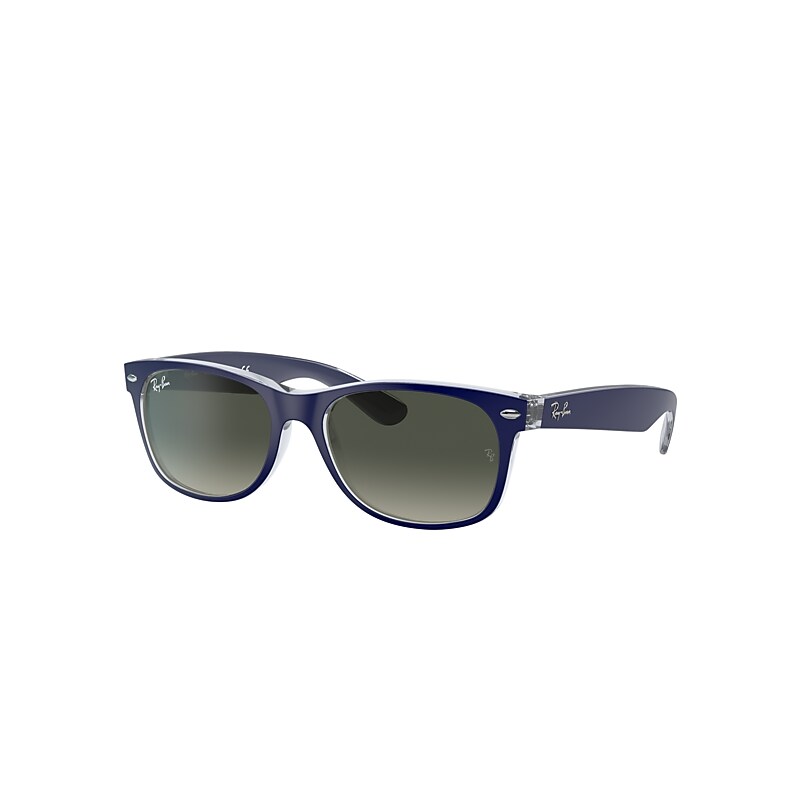 Ray-Ban New Wayfarer Color Mix Sunglasses Blue Frame Grey Lenses 52-18