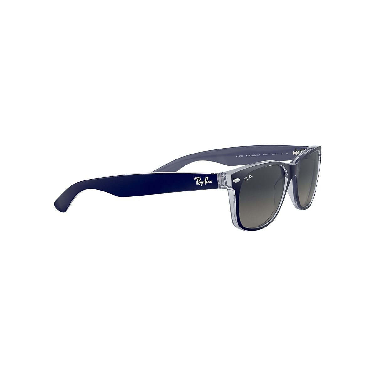 【美品】Ray-Ban WAYFARER BLUE GREY NEW WAYFARER COLOR MIX Sunglasses in Blue and Grey - RB2132 | Ray