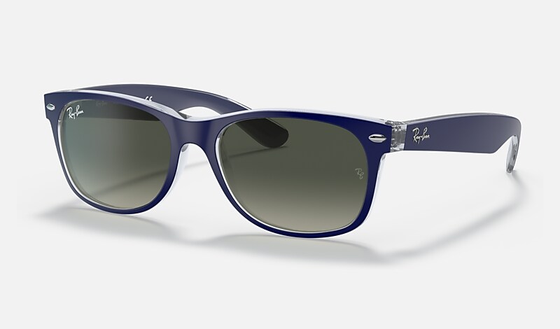 NEW WAYFARER COLOR MIX Sunglasses in Blue and Grey - RB2132 | Ray