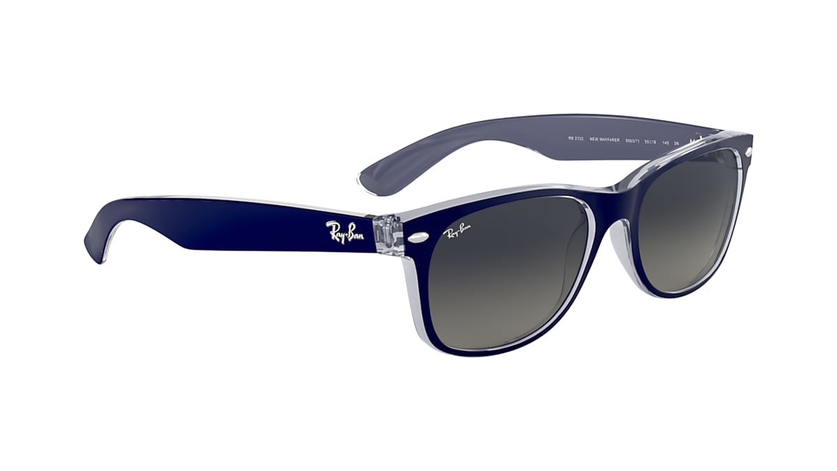 NEW WAYFARER COLOR MIX Sunglasses in Blue and Grey - RB2132