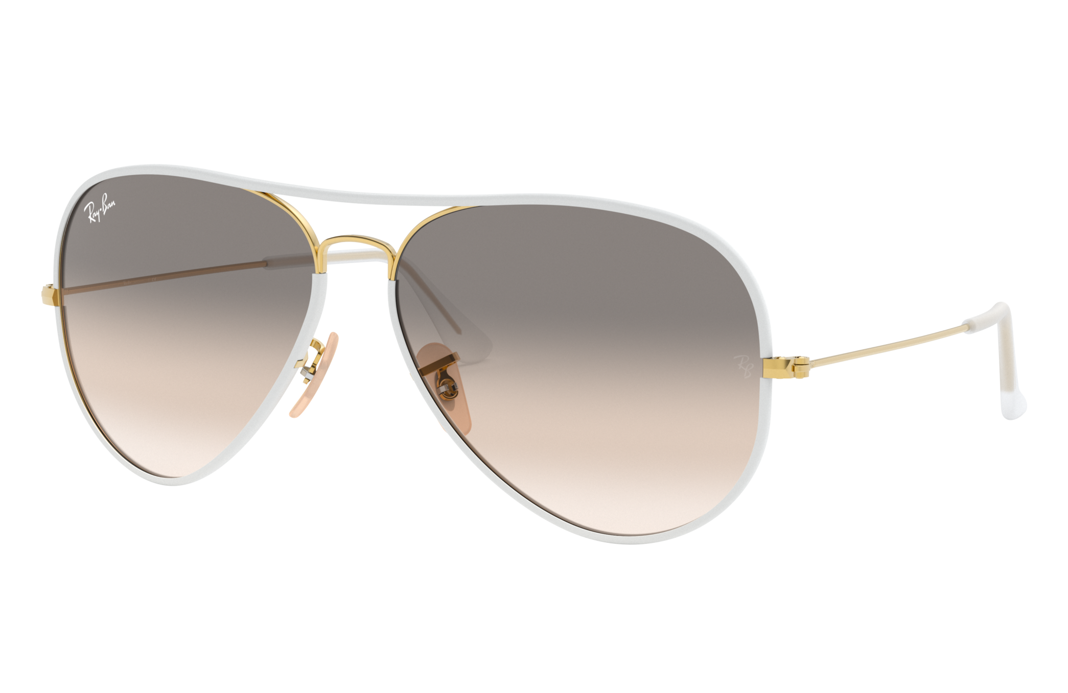 Arriba 94+ imagen ray ban sunglasses with white frame