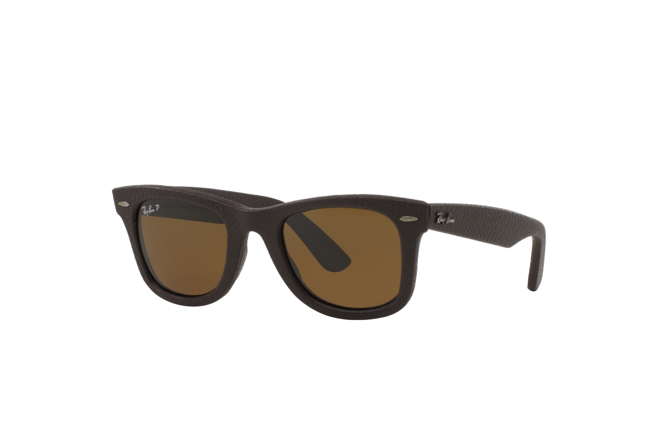 ray ban leather wayfarer