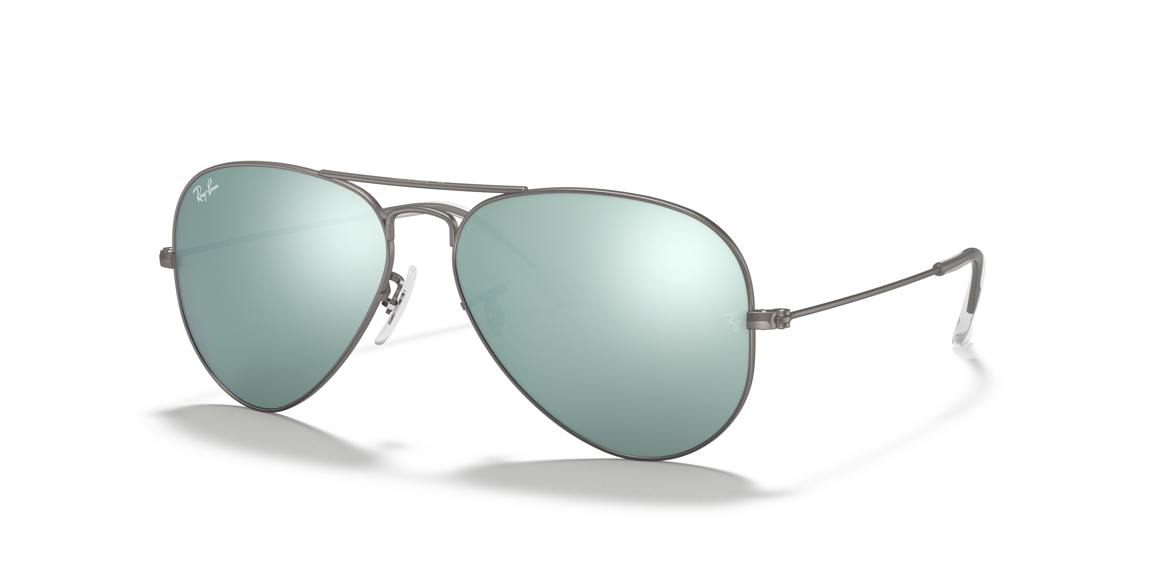 silver flash ray ban aviators