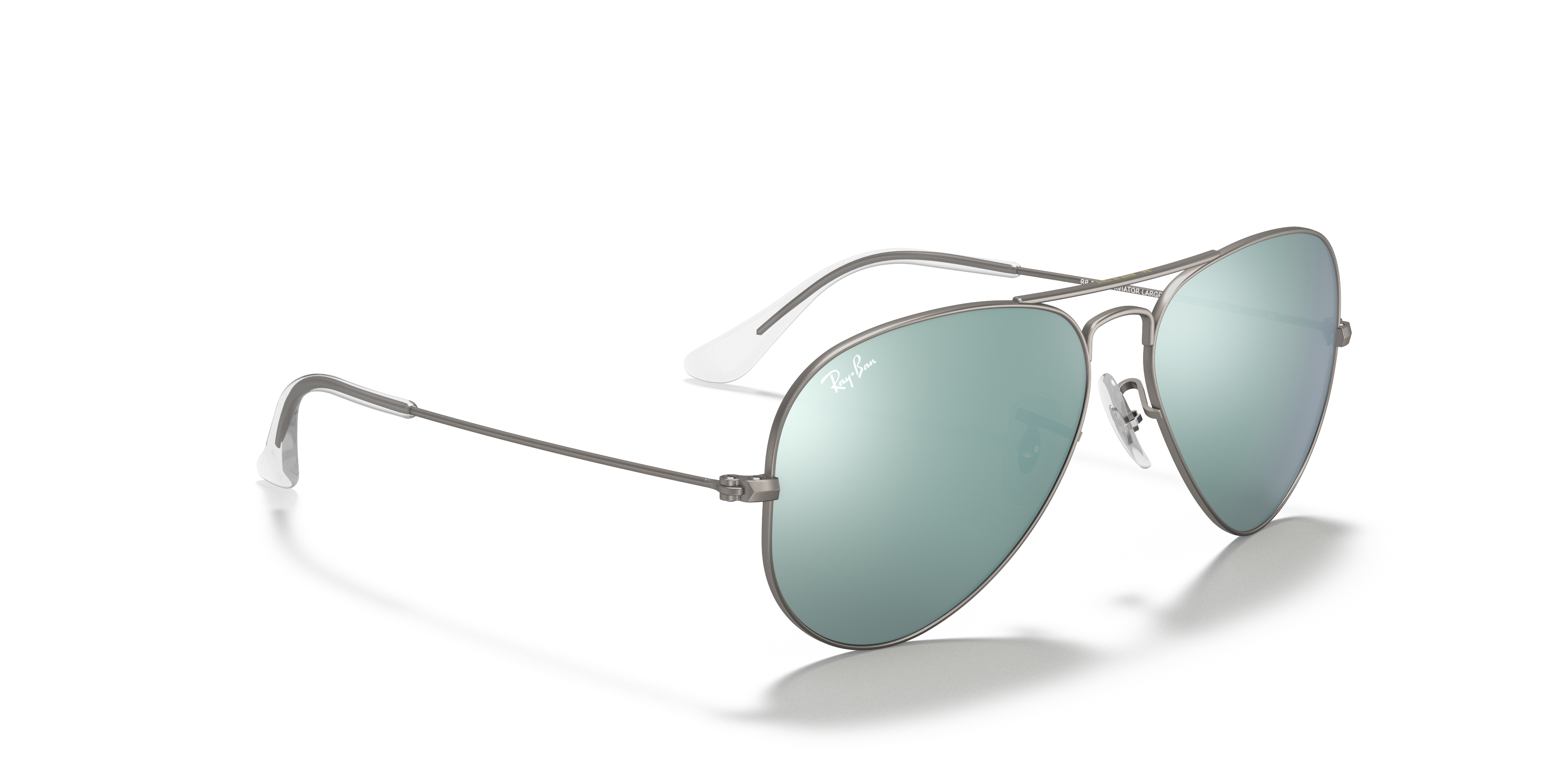 matte silver ray bans