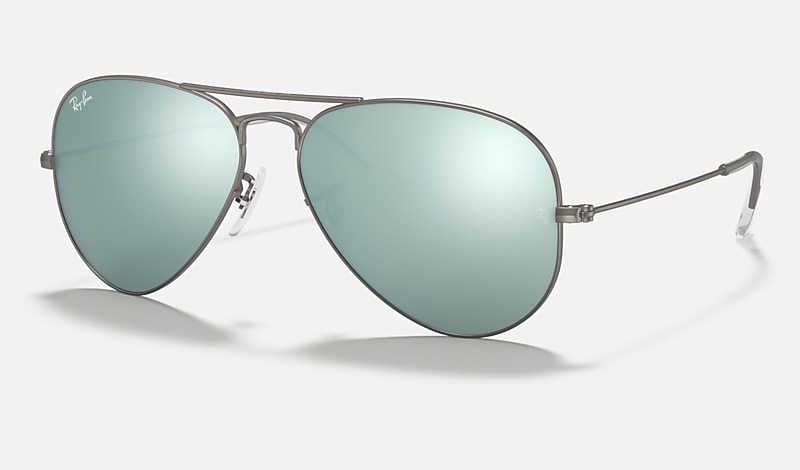 Gør det godt Opmuntring I øvrigt AVIATOR FLASH LENSES Sunglasses in Gunmetal and Silver - RB3025 | Ray-Ban®