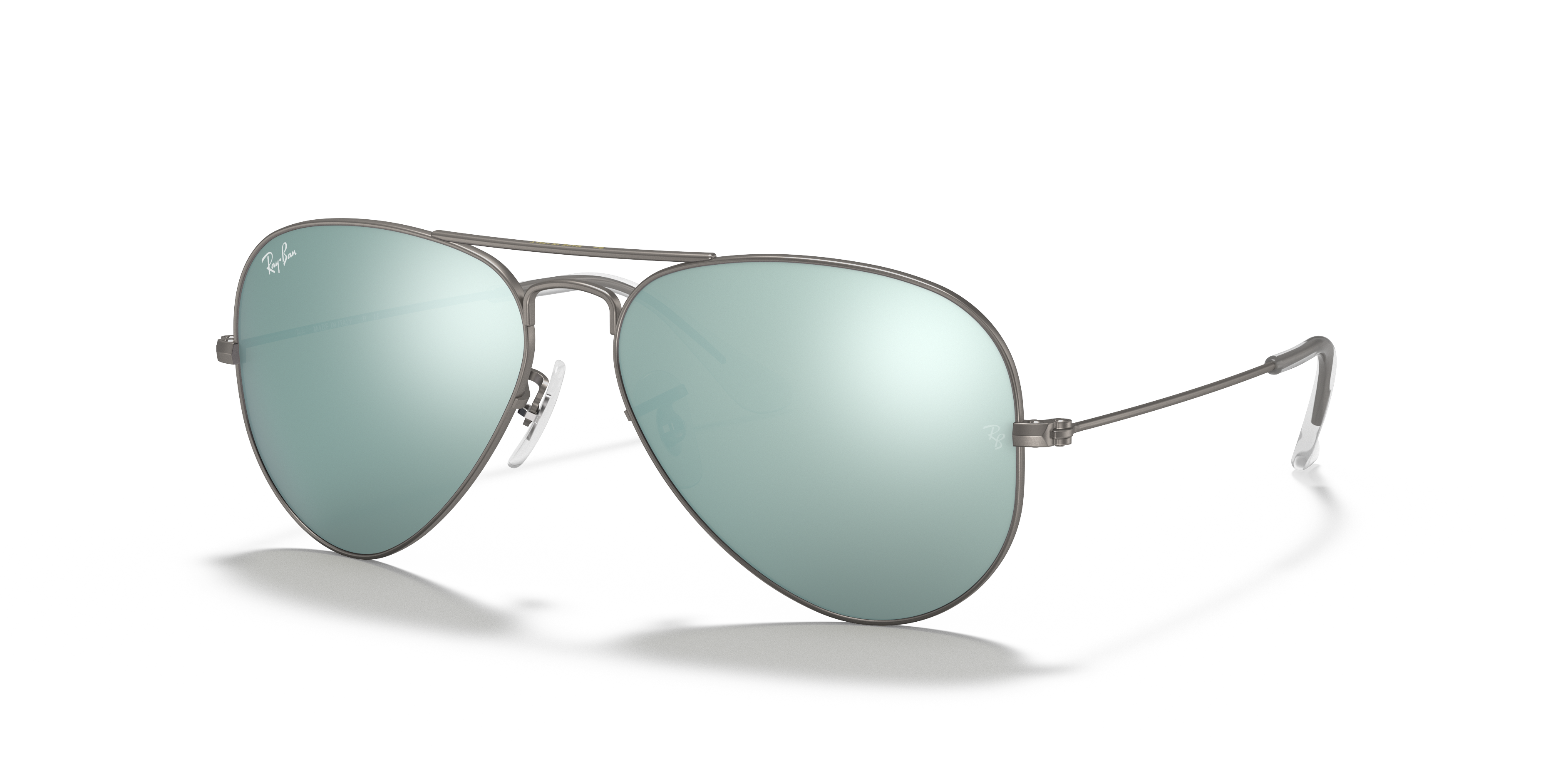 Aviator Flash Lenses Sunglasses in Gunmetal and Silver | Ray-Ban®