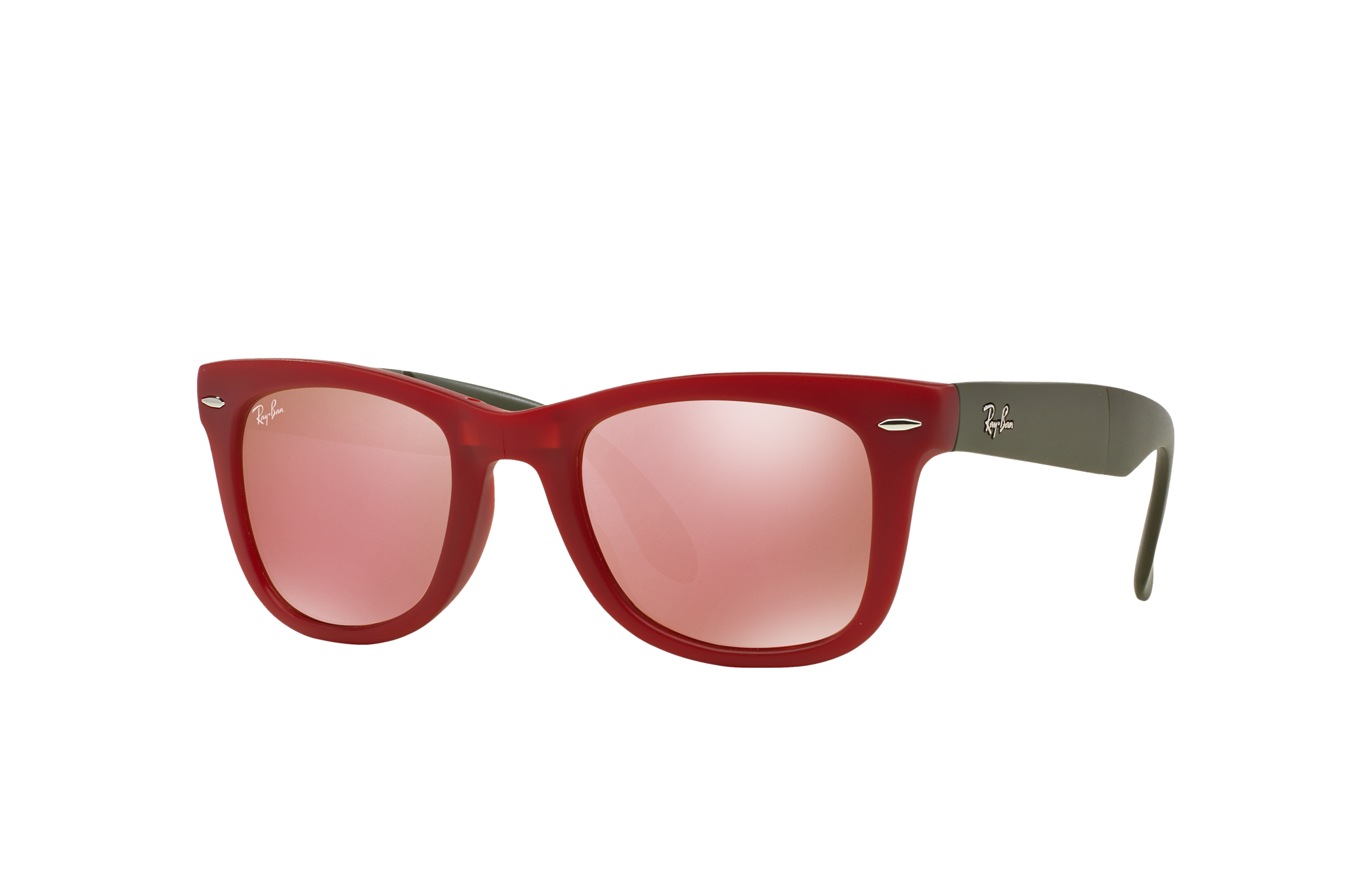 Wayfarer Folding Flash Lenses Sunglasses in Red and Copper | Ray-Ban®