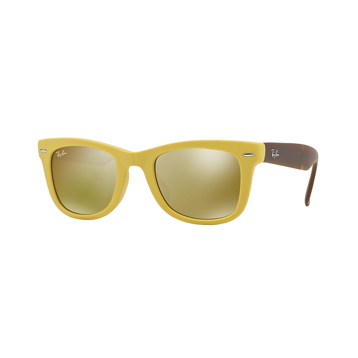 Wayfarer Folding Flash Lenses Sunglasses in Yellow and Yellow | Ray-Ban®