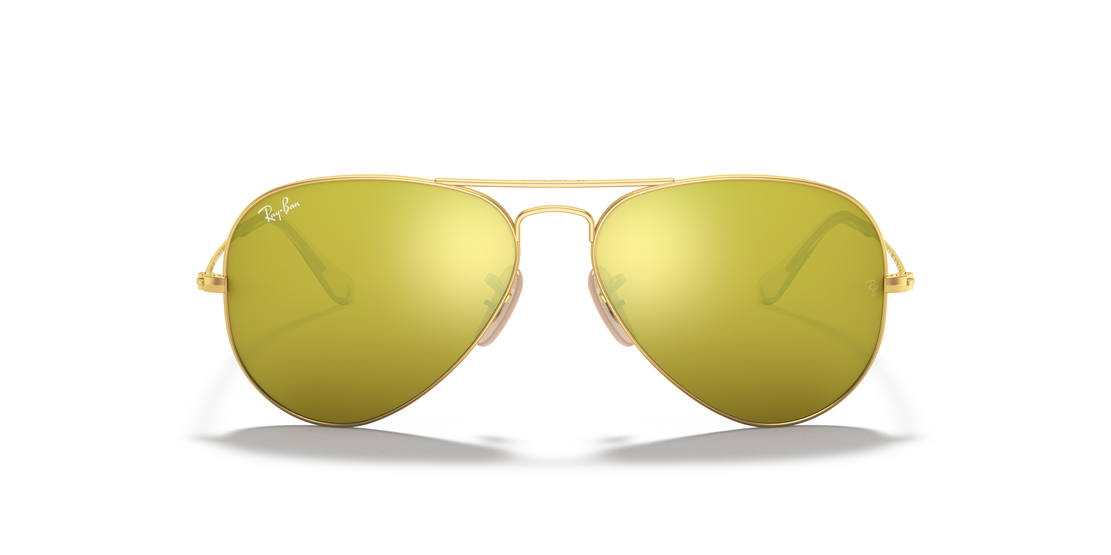 ray ban aviator flash lenses gold