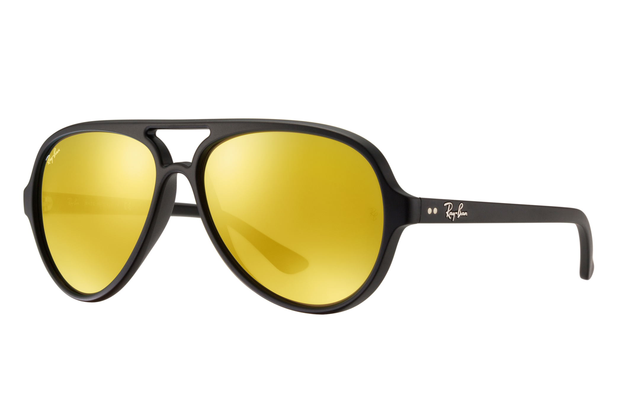 Cats 5000 Flash Lenses Sunglasses in Black and Yellow | Ray-Ban®