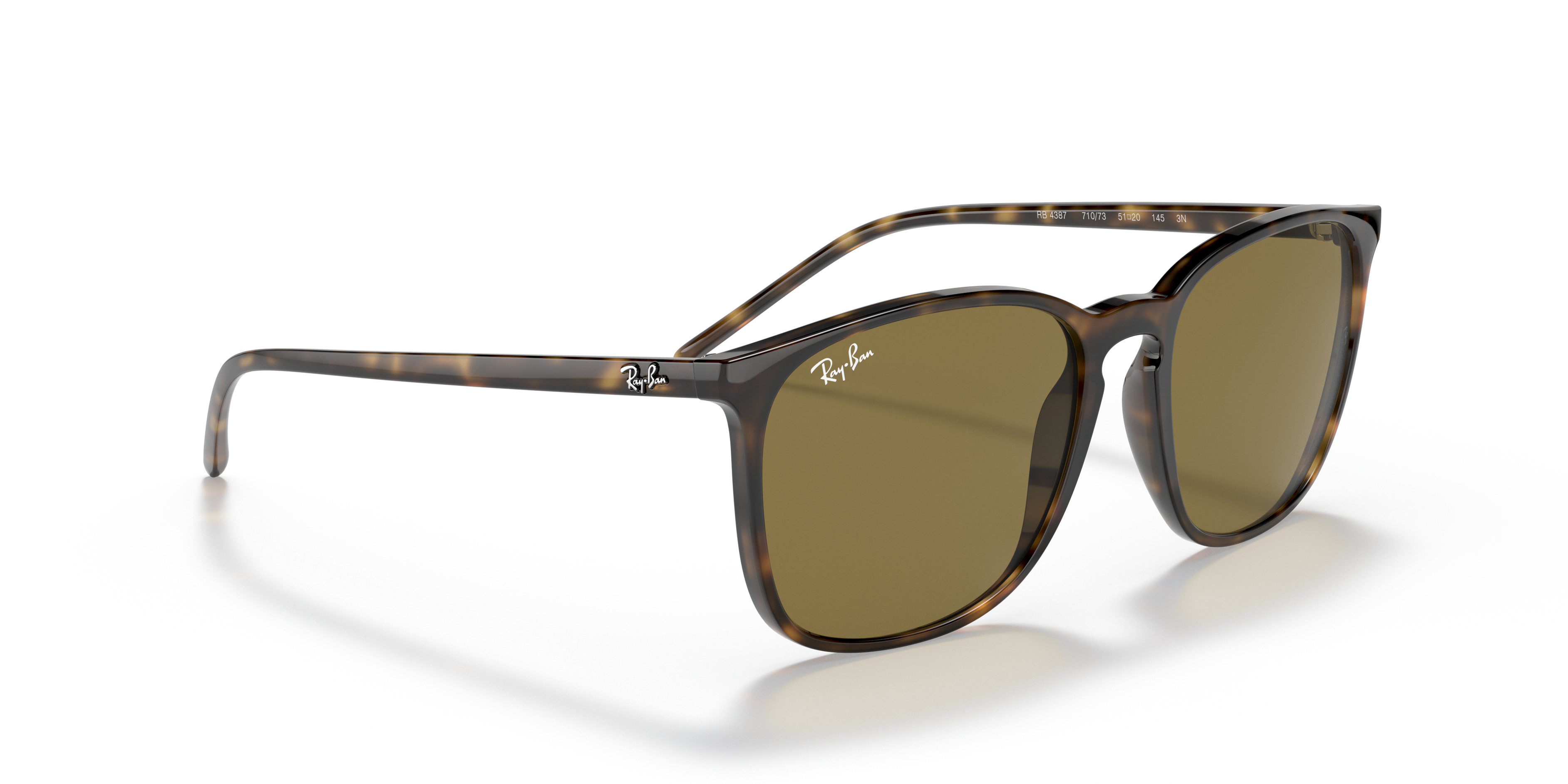 ray ban aviator large brown gradient