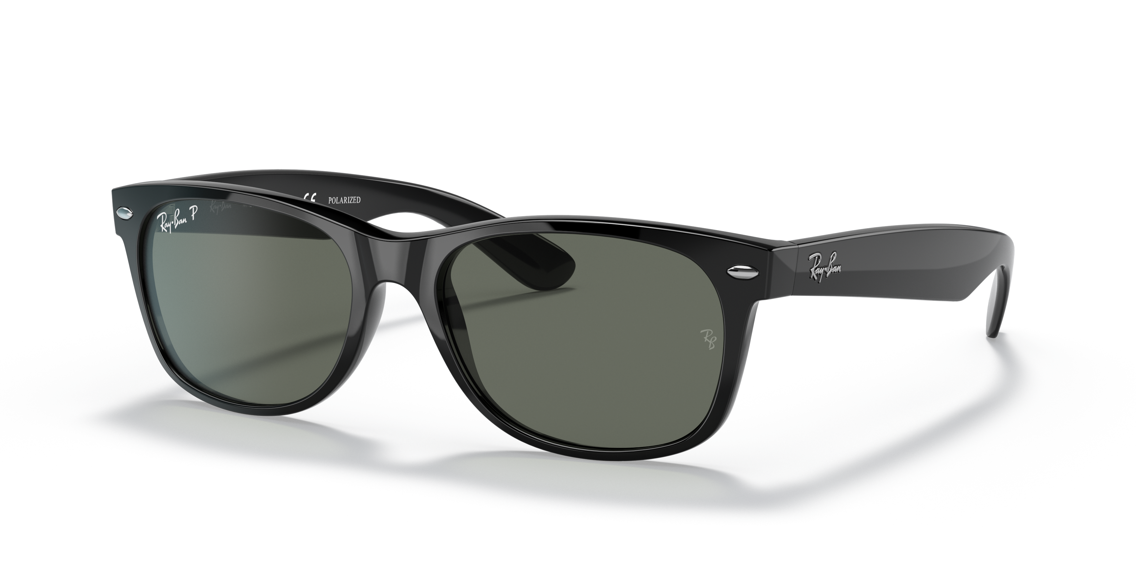 ray ban round double bridge blue gradient flash