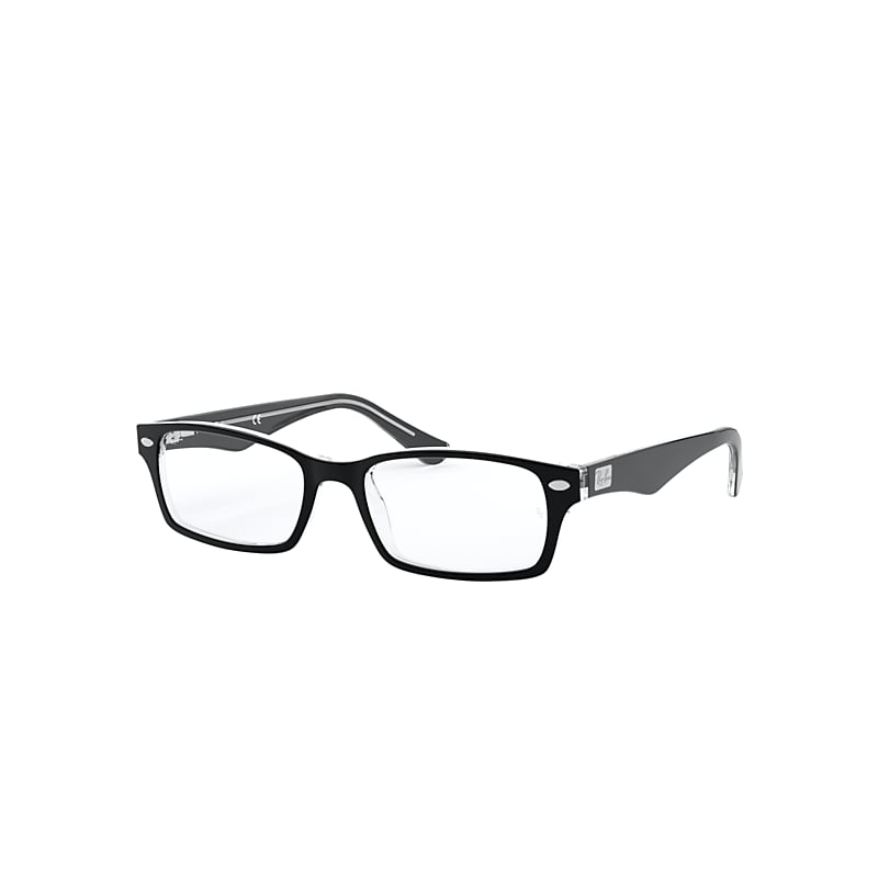 Ray-Ban Rb5206 Optics Eyeglasses Black Frame Clear Lenses Polarized 54-18