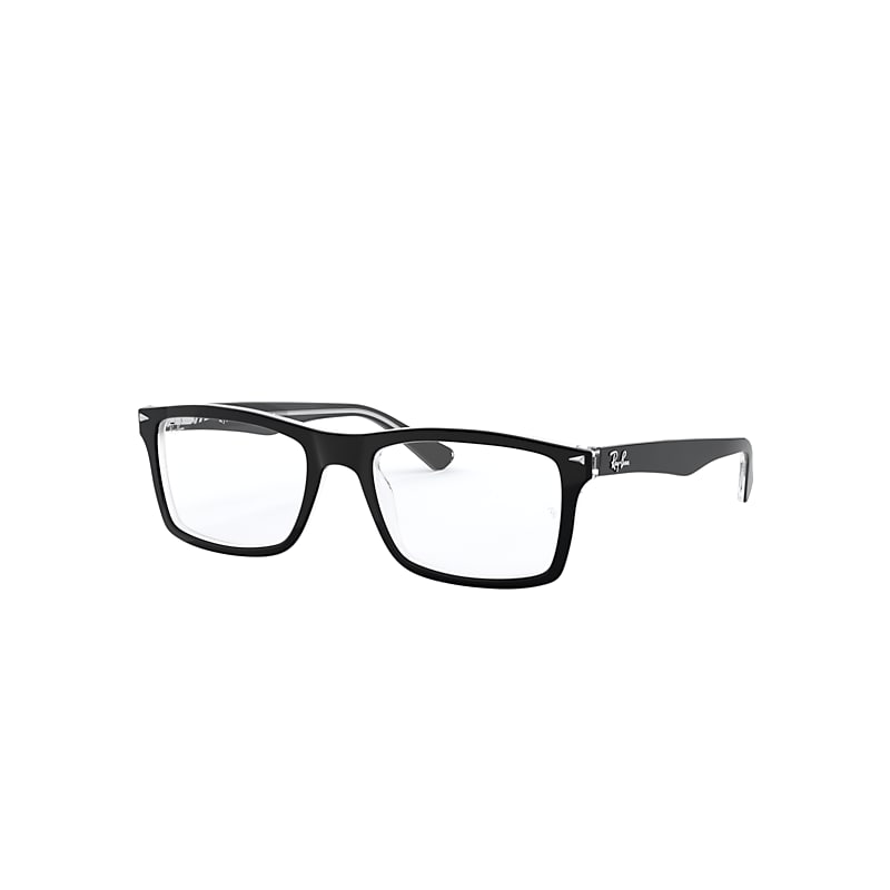 Ray-Ban Rb5287 Eyeglasses Black Frame Clear Lenses Polarized 54-18