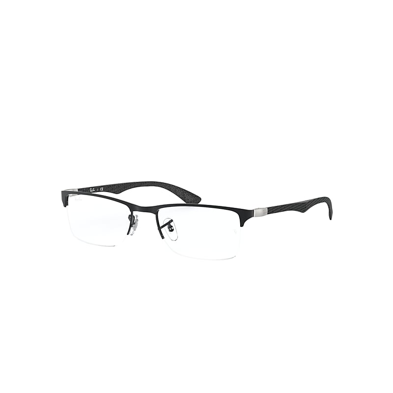 Ray-Ban Rb8413 Eyeglasses Black Frame Clear Lenses Polarized 54-18