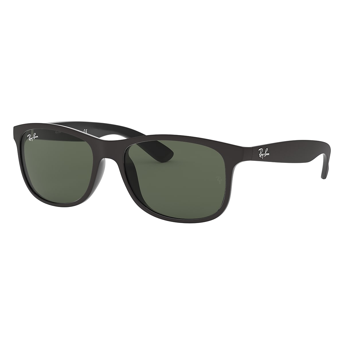 biografi frimærke tykkelse Andy Sunglasses in Black and Green | Ray-Ban®