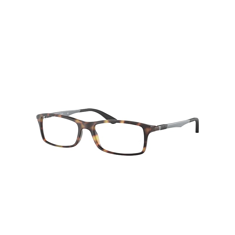 Ray-Ban Rb7017 Optics Eyeglasses Gunmetal Frame Clear Lenses 56-17
