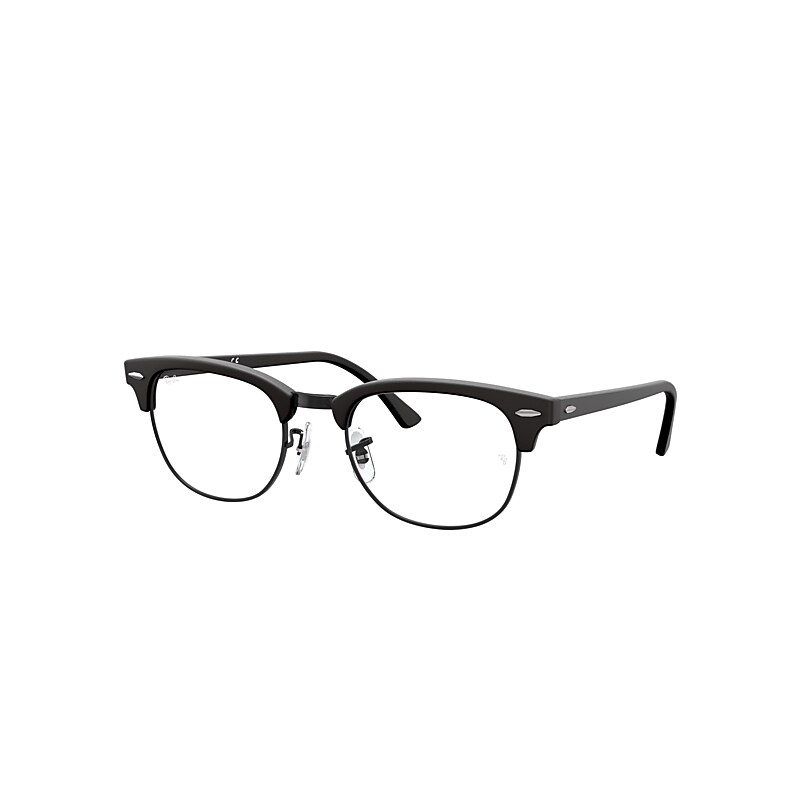 Ray-Ban Clubmaster Optics Eyeglasses Black Frame Clear Lenses 51-21