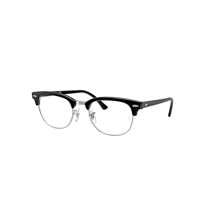 Ray-Ban Clubmaster Optics Eyeglasses Black Frame Clear Lenses 51-21