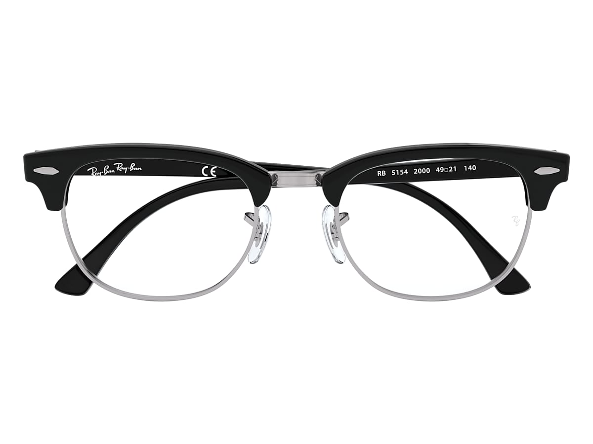 CLUBMASTER OPTICS Eyeglasses with Black On Silver Frame - RB5154 | Ray-Ban®  US