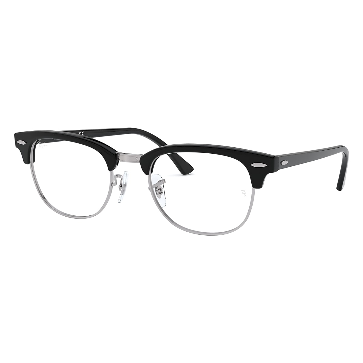 CLUBMASTER OPTICS Eyeglasses with Black On Silver Frame - RB5154 | Ray-Ban®  US
