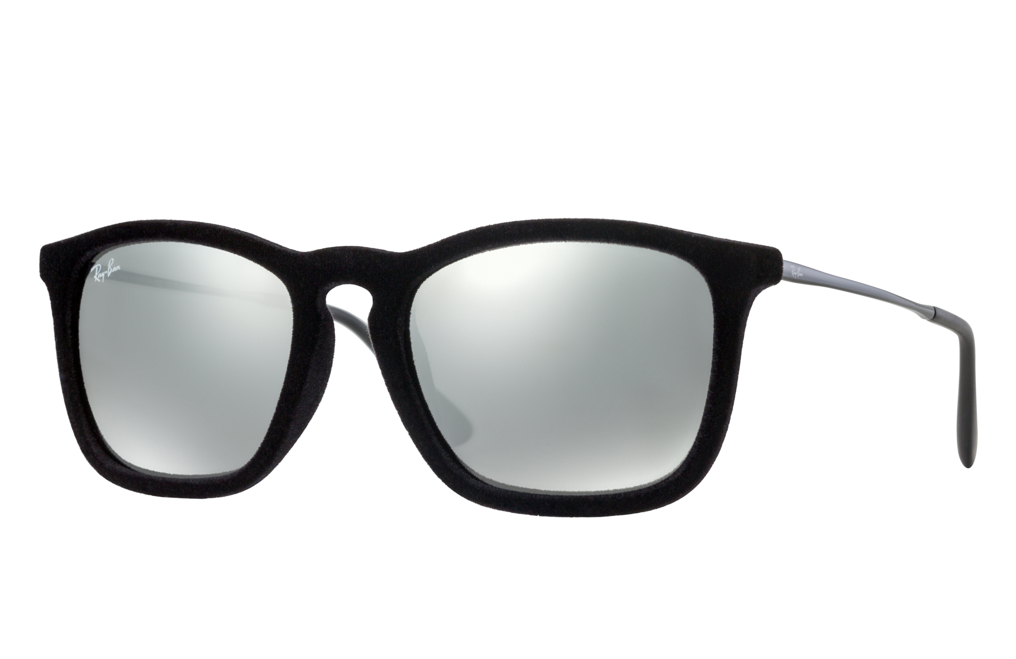 Chris Velvet Sunglasses in Black Velvet and Grey | Ray-Ban®